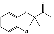 2-(2-クロロフェノキシ)-2-メチルプロパノイルクロリド 化学構造式