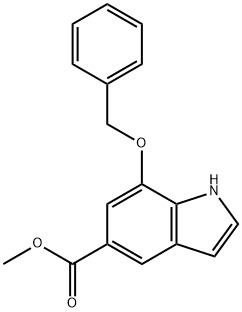 Methyl 7-(benzyloxy)-1H-indole-5-carboxylate Structure