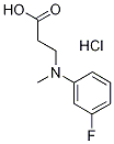 3-[(3-Fluoro-phenyl)-methyl-amino]-propionic acidhydrochloride Structure
