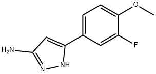5-(3-Fluoro-4-methoxy-phenyl)-2H-pyrazol-3-ylamine Structure