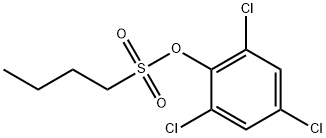 1-ブタンスルホン酸2,4,6-トリクロロフェニル 化学構造式