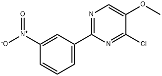4-Chloro-5-methoxy-2-(3-nitrophenyl)pyrimidine Struktur