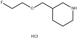 3-[(2-Fluoroethoxy)methyl]piperidine hydrochloride Structure