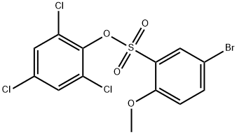 2,4,6-Trichlorophenyl 5-bromo-2-methoxybenzenesulfonate Struktur
