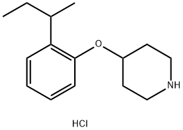 4-[2-(sec-Butyl)phenoxy]piperidine hydrochloride Struktur