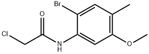 N-(2-Bromo-5-methoxy-4-methylphenyl)-2-chloroacetamide Struktur