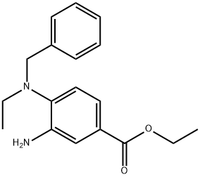 Ethyl 3-amino-4-[benzyl(ethyl)amino]benzoate Struktur