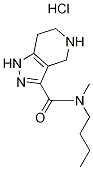 N-Butyl-N-methyl-4,5,6,7-tetrahydro-1H-pyrazolo-[4,3-c]pyridine-3-carboxamide hydrochloride Struktur