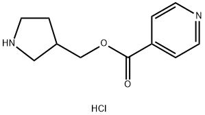 3-Pyrrolidinylmethyl isonicotinate hydrochloride Structure