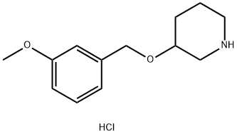 3-[(3-Methoxybenzyl)oxy]piperidine hydrochloride Struktur