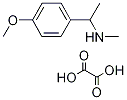 [1-(4-Methoxy-phenyl)-ethyl]-methyl-amine oxalate Structure