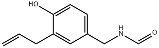 N-(3-烯丙基-4-羟基苄基)甲酰胺 结构式