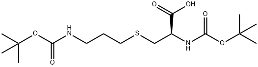 Boc-Cys(3-(Boc-amino)-propyl)-OH Structure