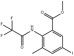 Methyl 5-iodo-3-methyl-2-[(2,2,2-trifluoroacetyl)-amino]benzenecarboxylate Structure