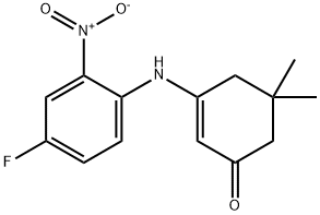2-cyclohexen-1-one, 3-[(4-fluoro-2-nitrophenyl)amino]-5,5-|3-[(4-氟-2-硝基苯基)氨基]-5,5-二甲基环己-2-烯-1-酮