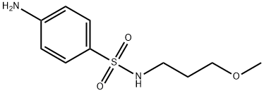 benzenesulfonamide, 4-amino-N-(3-methoxypropyl)- Structure