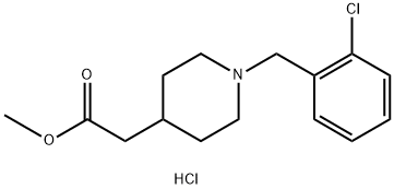 [1-(2-氯苄基)哌啶-4-基]乙酸盐酸盐甲基, 1158756-78-5, 结构式