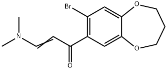 (2E)-1-(8-Bromo-3,4-dihydro-2H-1,5-benzodioxepin-7-yl)-3-(dimethylamino)prop-2-en-1-one Structure