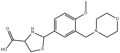 2-[4-Methoxy-3-(morpholin-4-ylmethyl)phenyl]-1,3-thiazolidine-4-carboxylic acid|2-[4-甲氧基-3-(N-吗啉基甲基)苯基]-4-噻唑烷羧酸