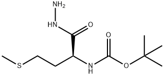 [(1S)-1-(肼基羰基)-3-(甲巯基)丙基]氨基甲酸叔丁酯, 49759-74-2, 结构式