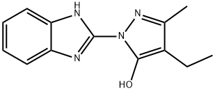 1-(1H-Benzimidazol-2-yl)-4-ethyl-3-methyl-1H-pyrazol-5-ol Structure