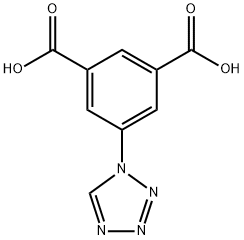 5-(1H-テトラゾール-1-イル)イソフタル酸 化学構造式