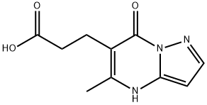 3-(5-Methyl-7-oxo-4,7-dihydropyrazolo-[1,5-a]pyrimidin-6-yl)propanoic acid Structure