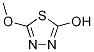 5-Methoxy-1,3,4-thiadiazol-2-ol Struktur