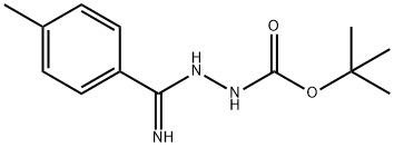2-(氨基(对甲苯基)亚甲基)肼-1-羧酸叔丁酯 结构式