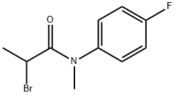 2-溴-N-(4-氟苯基)-N-甲基丙酰胺 结构式