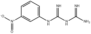 N-(3-Nitrophenyl)imidodicarbonimidic diamide 化学構造式