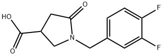 1-(3,4-Difluorobenzyl)-5-oxopyrrolidine-3-carboxylic acid price.