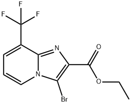 Ethyl 3-bromo-8-(trifluoromethyl)imidazo-[1,2-a]pyridine-2-carboxylate Structure