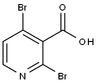 2,4-二溴烟酸,1269291-41-9,结构式