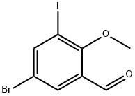 5-溴-3-碘-2-甲氧基苯甲醛 结构式