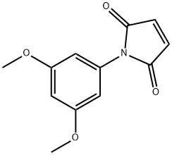 1-(3,5-ジメトキシフェニル)-1H-ピロール-2,5-ジオン 化学構造式