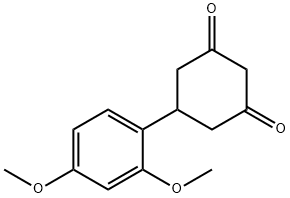 5-(2,4-ジメトキシフェニル)シクロヘキサン-1,3-ジオン 化学構造式
