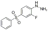 2-Fluoro-4-(phenylsulphonyl)phenylhydrazine Struktur