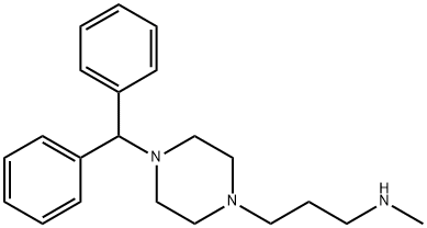 3-(4-BENZHYDRYL-1-PIPERAZINYL)-N-METHYL-1-PROPANAMINE Structure