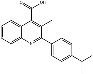 2-(4-ISOPROPYLPHENYL)-3-METHYLQUINOLINE-4-CARBOXYLIC ACID Structure