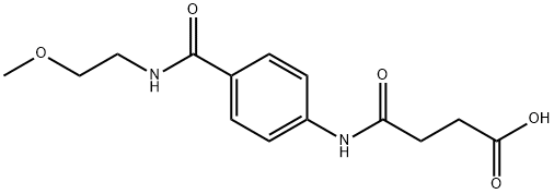 4-(4-{[(2-METHOXYETHYL)AMINO]CARBONYL}ANILINO)-4-OXOBUTANOIC ACID Struktur