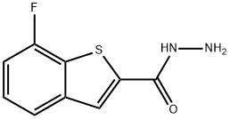 7-氟苯并[B]噻吩-2-碳酰肼, 1048913-86-5, 结构式