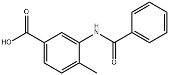 3-(benzoylamino)-4-methylbenzoic acid Struktur