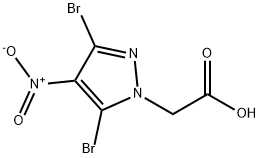 2-(3,5-dibromo-4-nitro-1H-pyrazol-1-yl)acetic acid Structure