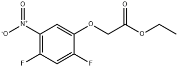 ethyl 2-(2,4-difluoro-5-nitrophenoxy)acetate Structure