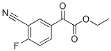 ETHYL 3-CYANO-4-FLUOROBENZOYLFORMATE Structure