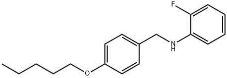 2-Fluoro-N-[4-(pentyloxy)benzyl]aniline Structure