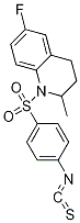 6-Fluoro-1-[(4-isothiocyanatophenyl)sulfonyl]-2-methyl-1,2,3,4-tetrahydroquinolin Struktur