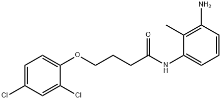 N-(3-Amino-2-methylphenyl)-4-(2,4-dichlorophenoxy)butanamide Structure