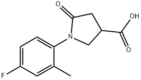 1-(4-fluoro-2-methylphenyl)-5-oxopyrrolidine-3-carboxylic acid Structure